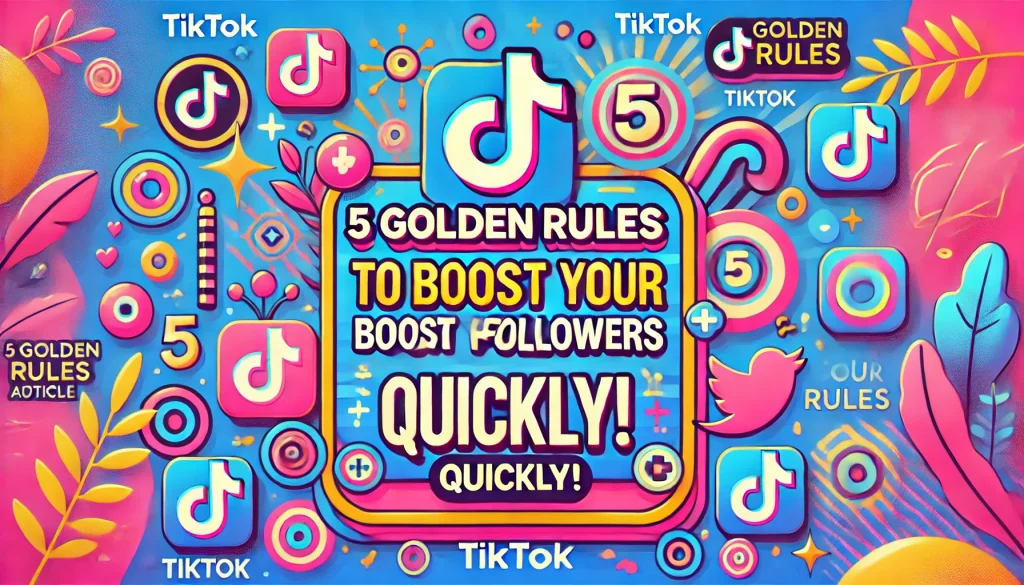 TikTok初心者必見!フォロワーを最短で増やす5つの黄金ルール